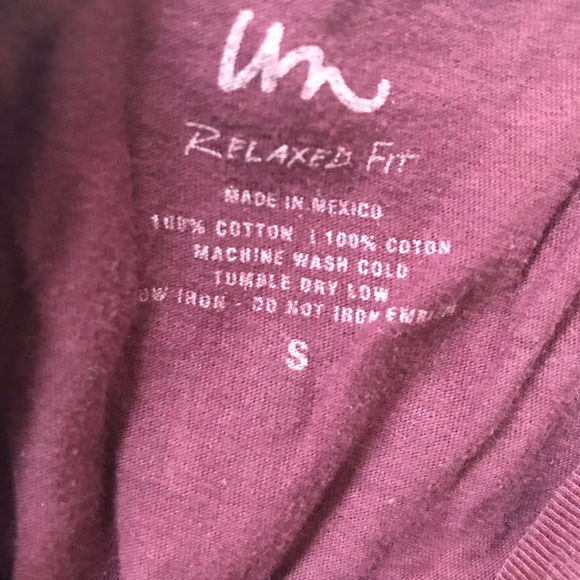 Dark Red Relaxed Fit Women’s Tee - Picture 5 of 5